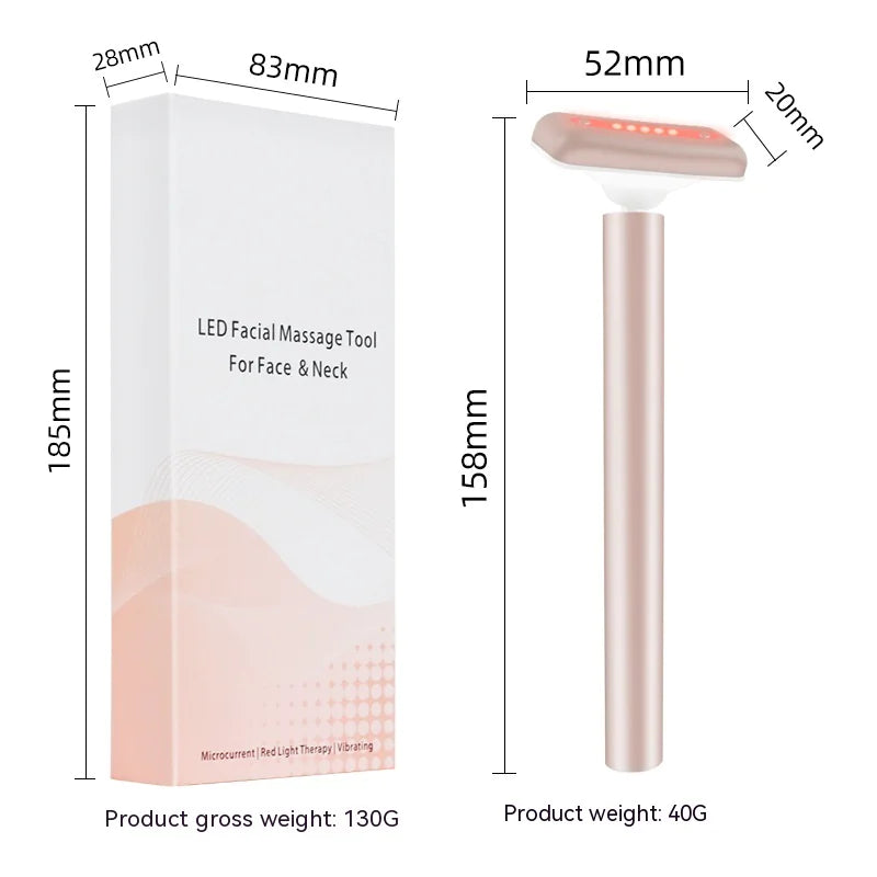 4-in-1 LED Facial Wand Lift, Firm & Glow at Home!