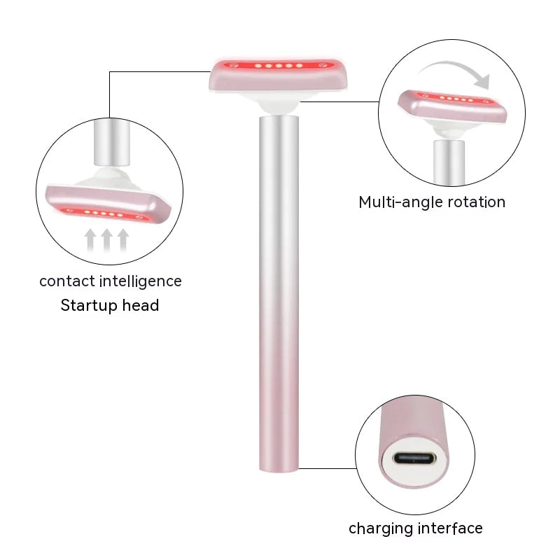 4-in-1 LED Facial Wand Lift, Firm & Glow at Home!