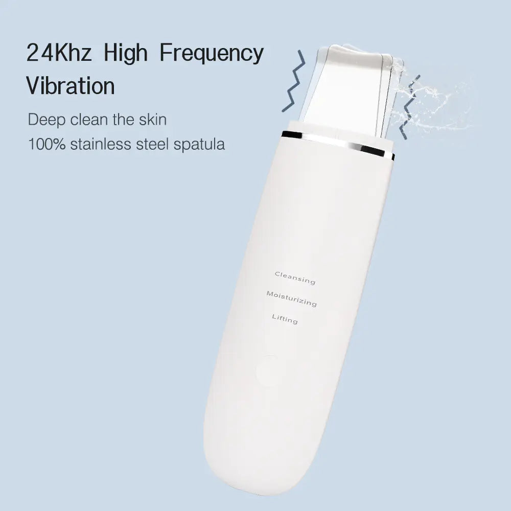 Ultrasonic Skin Scrubber with EMS Technology Deep Clean, Lift & Glow