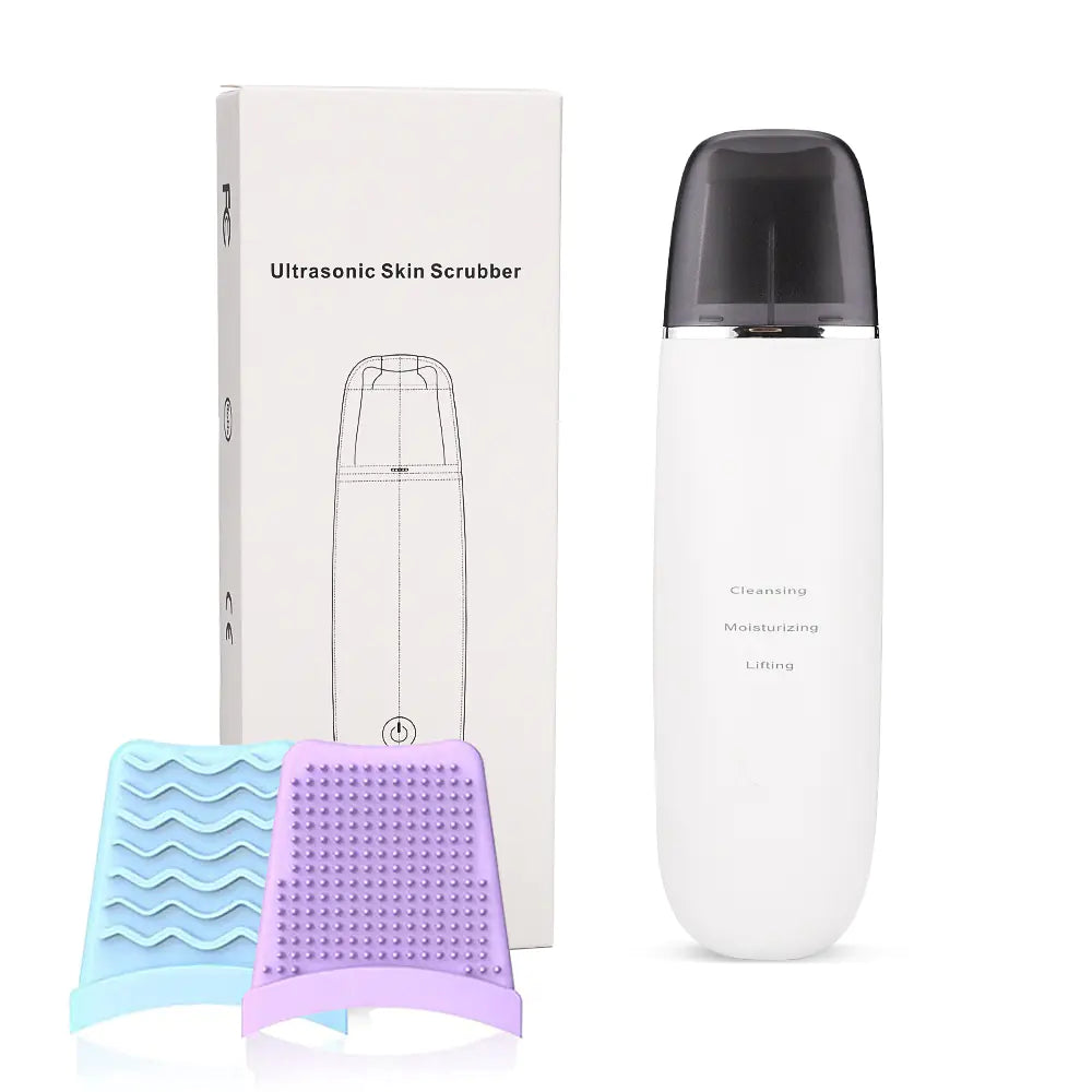 Ultrasonic Skin Scrubber with EMS Technology Deep Clean, Lift & Glow