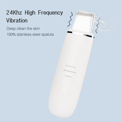 Ultrasonic Skin Scrubber with EMS Technology Deep Clean, Lift & Glow
