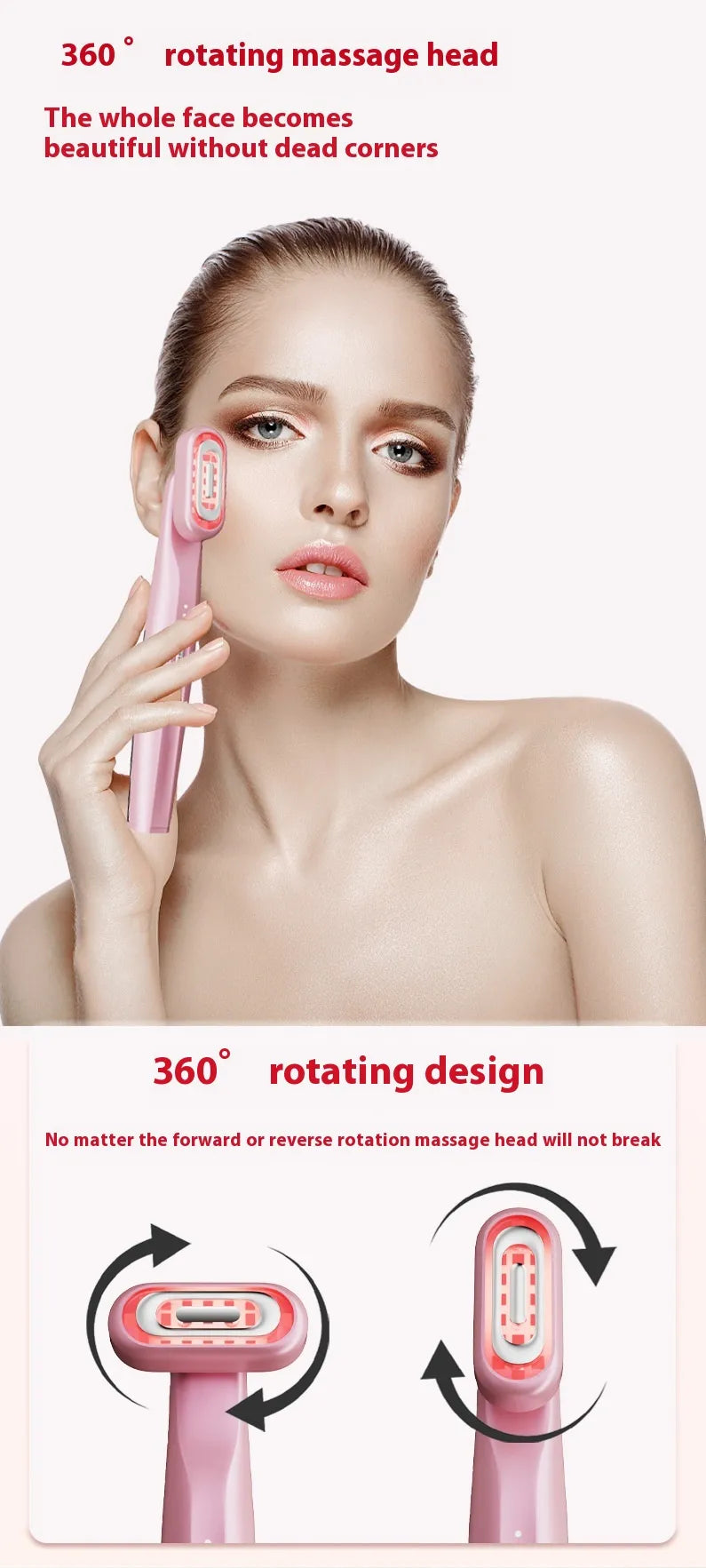 LED Red Light Wand Facial Glow, Tone & Refresh Your Skin!