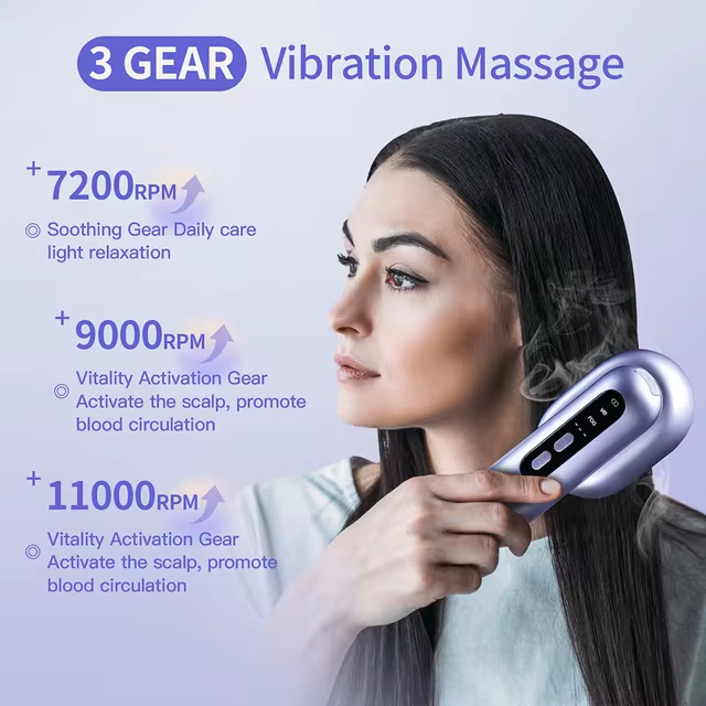 THE MINI Red Light Therapy Electric Massage Comb