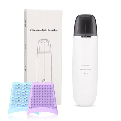 Ultrasonic Skin Scrubber with EMS Technology Deep Clean, Lift & Glow